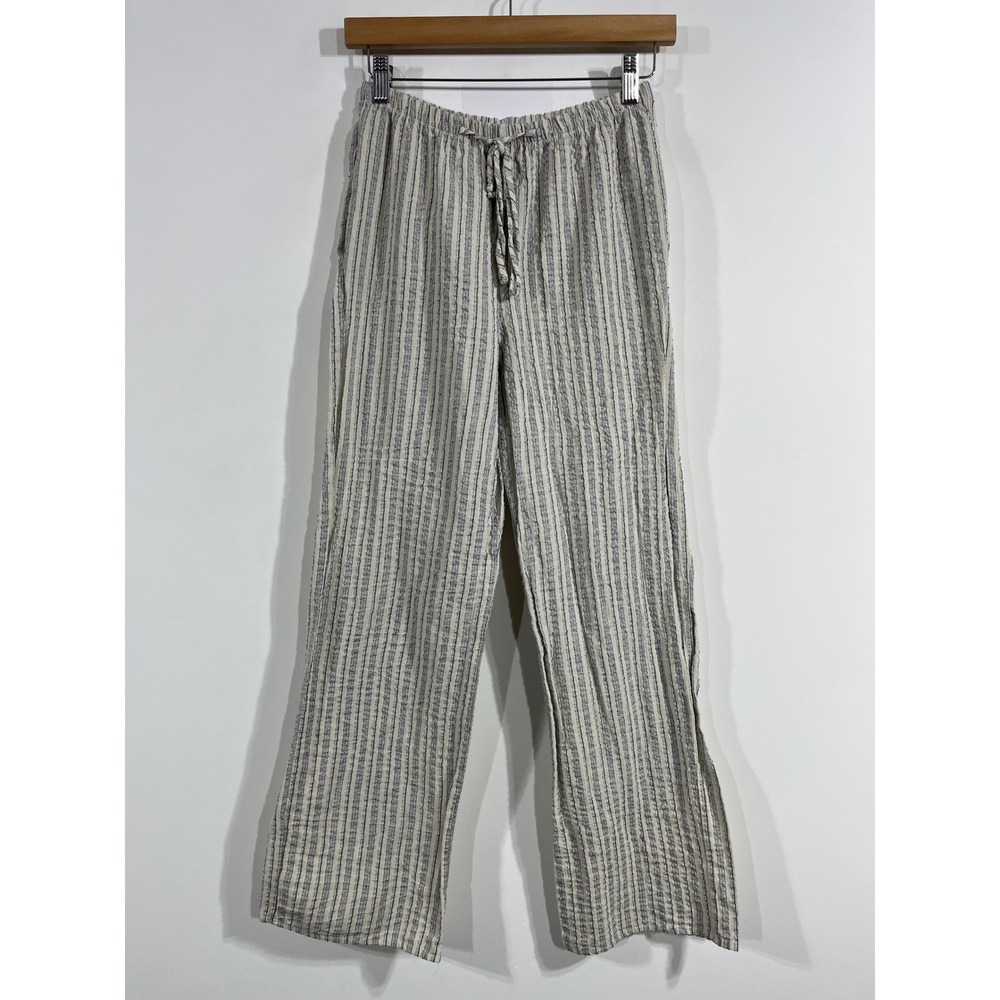 SiennaSky Granola Fisherman Festival Y2K Striped Straight Leg Pants Women Medium